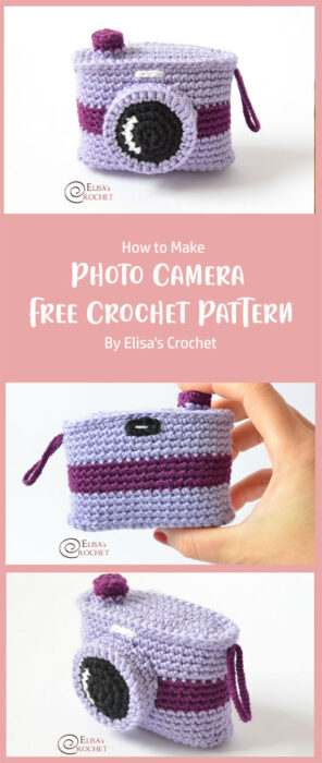 Photo Camera Free Crochet Pattern By Elisa's Crochet