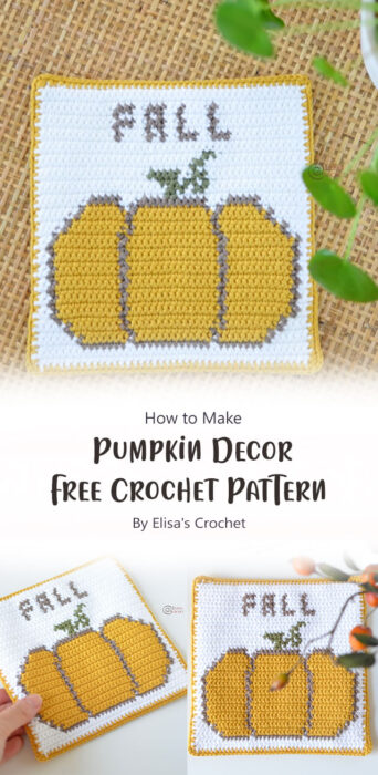 Pumpkin Decor Free Crochet Pattern By Elisa's Crochet
