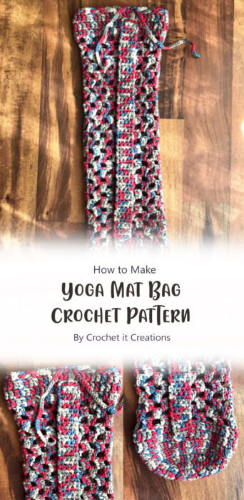 Yoga Mat Bag Crochet Pattern By Crochet it Creations