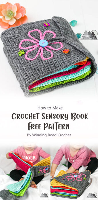 Crochet Sensory Book Free Pattern By Winding Road Crochet
