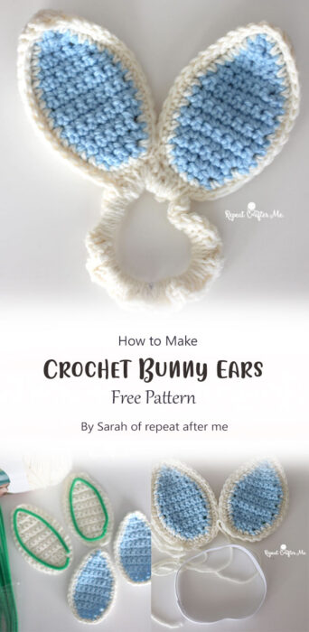 Crochet Bunny Ears By Sarah of repeat after me