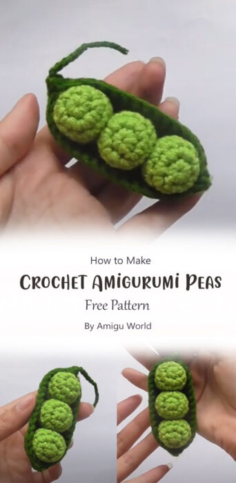 How to Crochet Amigurumi Peas By Amigu World