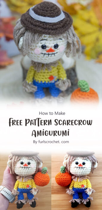 Free Pattern Scarecrow Amigurumi By furlscrochet. com