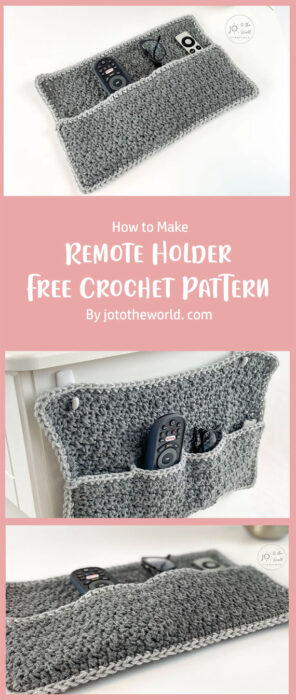 Remote Holder - Free Crochet Pattern By jototheworld. com