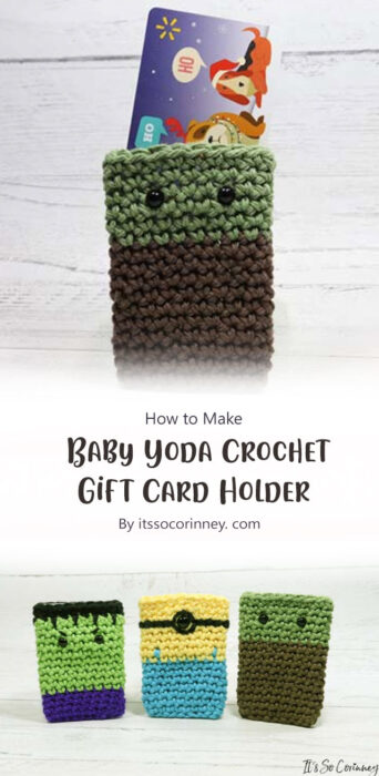 Baby Yoda Crochet Gift Card Holder By itssocorinney. com