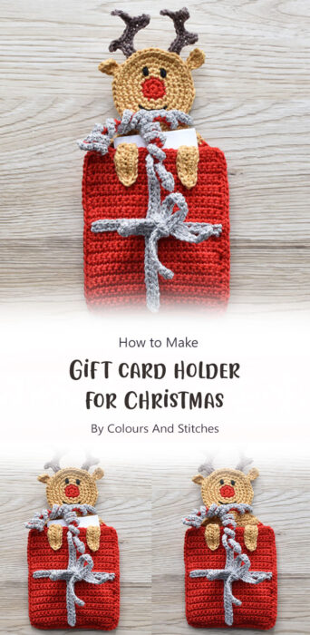Gift card holder Christmas By Colours And Stitches
