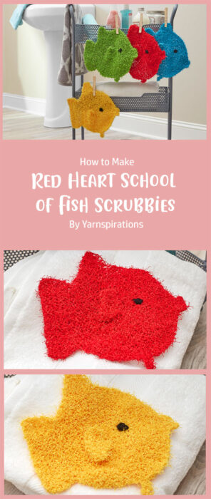 Red Heart School of Fish Scrubbies By Yarnspirations