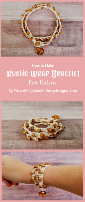 Rustic Wrap Bracelet By Erica of highlandhickorydesigns. com