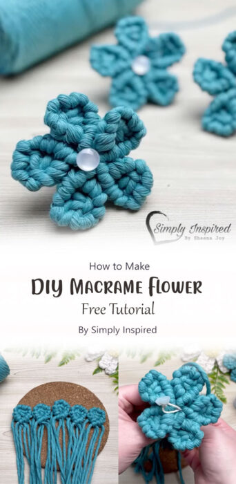 DIY Macrame Flower By Simply Inspired
