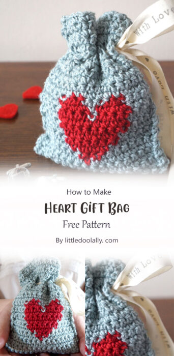 Heart Gift Bag By littledoolally. com