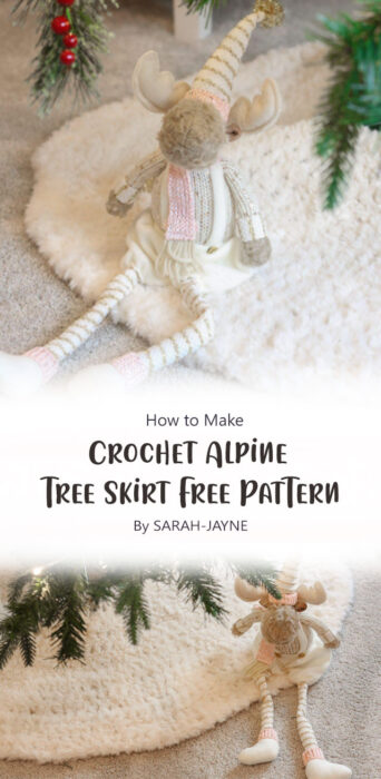 Crochet Alpine Tree Skirt Free Pattern By SARAH-JAYNE