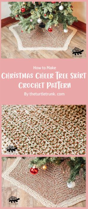 Christmas Cheer Tree Skirt Crochet Pattern By theturtletrunk. com