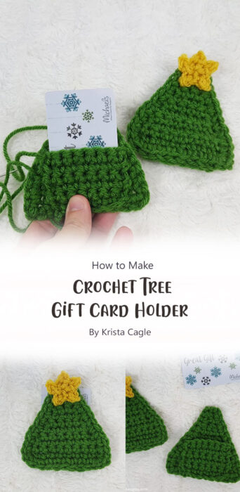 Crochet Tree Gift Card Holder By Krista Cagle