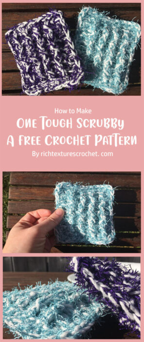 Spring Cleaning Day Four! One Tough Scrubby - A free Crochet Pattern By richtexturescrochet. com