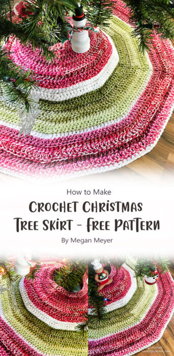 Crochet Christmas Tree Skirt - Free Pattern By Megan Meyer