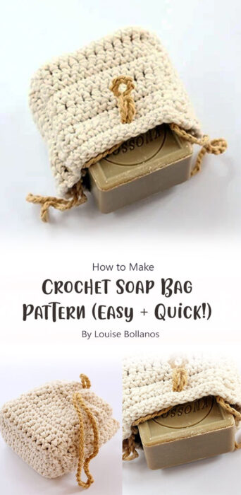 Crochet Soap Bag Pattern (Easy + Quick!) By Louise Bollanos