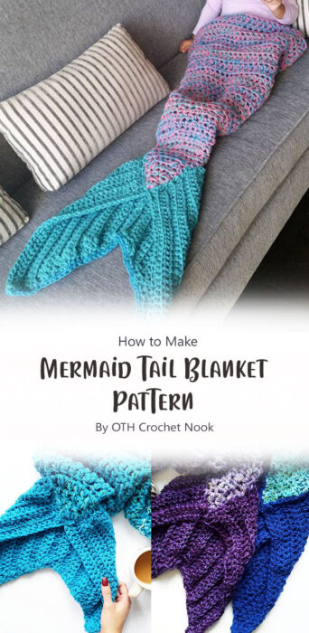 Mermaid Tail Blanket Pattern By OTH Crochet Nook