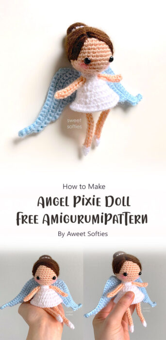 Angel Pixie Doll (Free Amigurumi Crochet Pattern) By Aweet Softies
