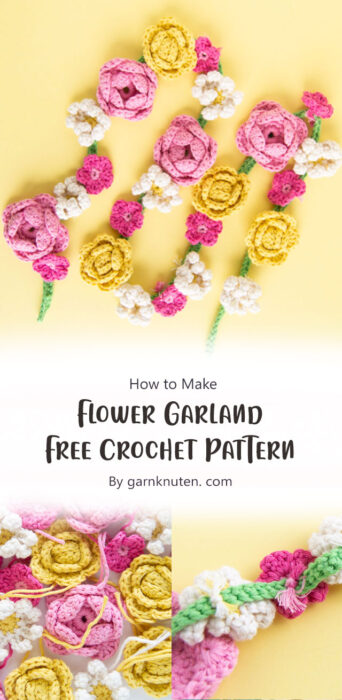 Flower Garland - Free Crochet Pattern By garnknuten. com