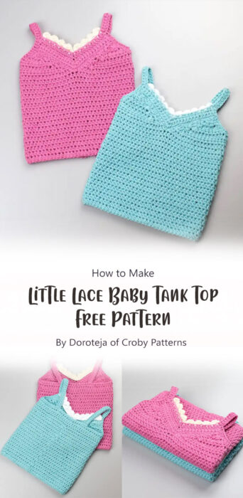 Little Lace Baby Tank Top - Free Pattern By Doroteja of Croby Patterns