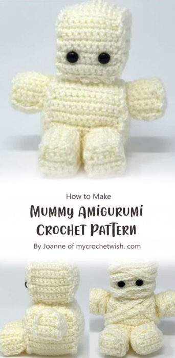 Mummy Amigurumi Crochet Pattern By Joanne of mycrochetwish. com