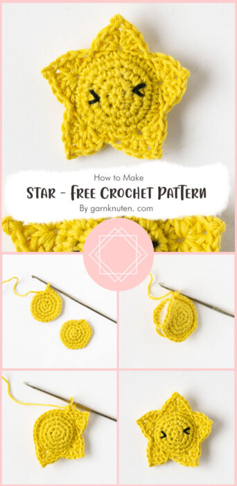 Star - Free Crochet Pattern By garnknuten. com