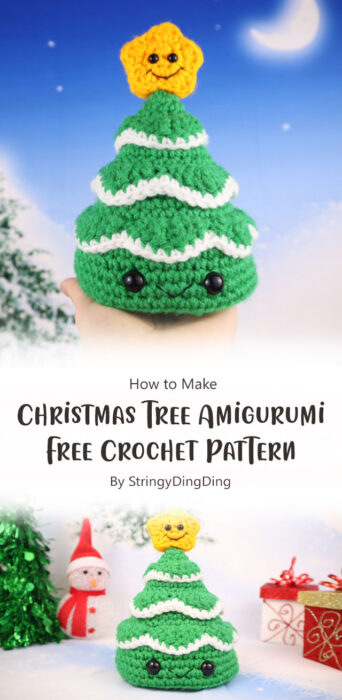 Christmas Tree Amigurumi - Free Crochet Pattern By StringyDingDing