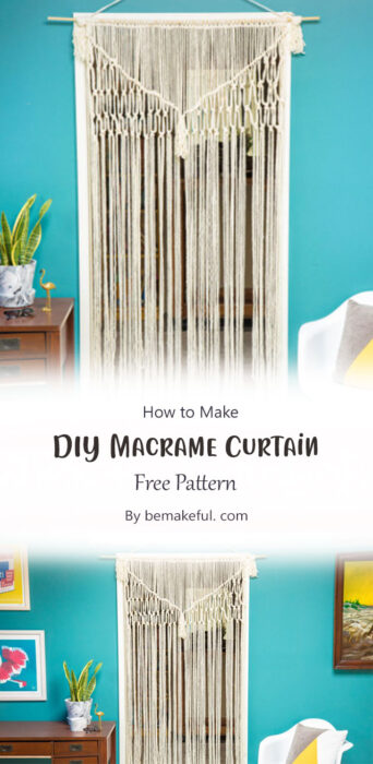 DIY Macrame Curtain By bemakeful. com