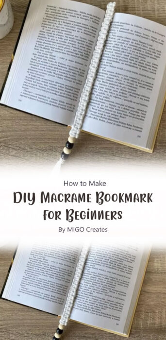 How to DIY Macrame Bookmark for Beginners By MIGO Creates