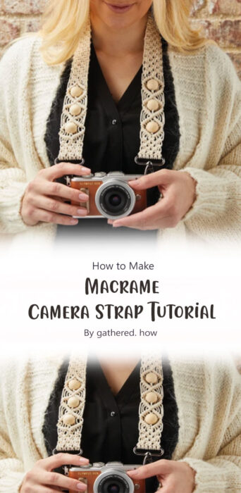 Macrame camera strap tutorial By gathered. how