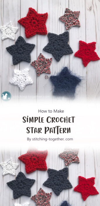Simple Crochet Star Pattern By stitching-together. com