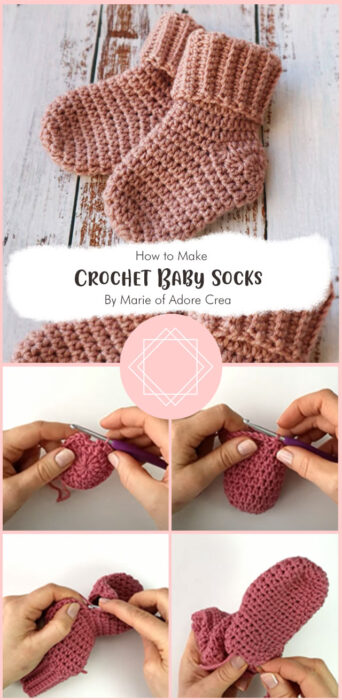 Crochet Baby Socks By Marie of Adore Crea