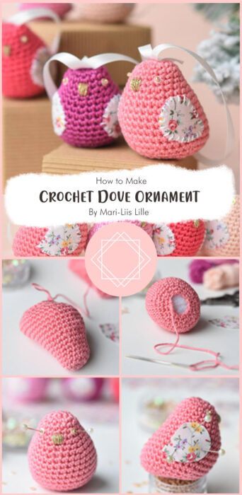 Crochet Dove Ornament By Mari-Liis Lille