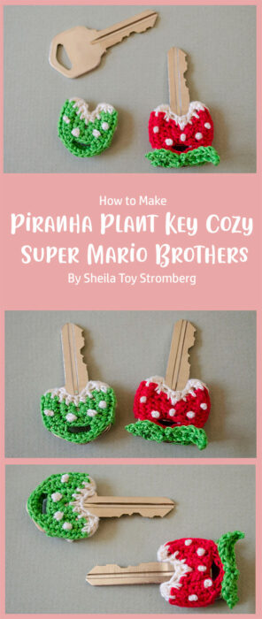 Piranha Plant Key Cozy- Super Mario Brothers By Sheila Toy Stromberg