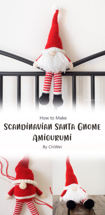 Scandinavian Santa Gnome Amigurumi By ChiWei