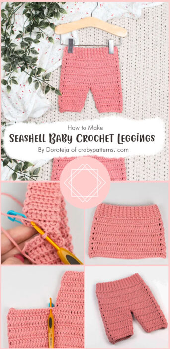 Seashell Baby Crochet Leggings - Free Pattern By Doroteja of crobypatterns. com