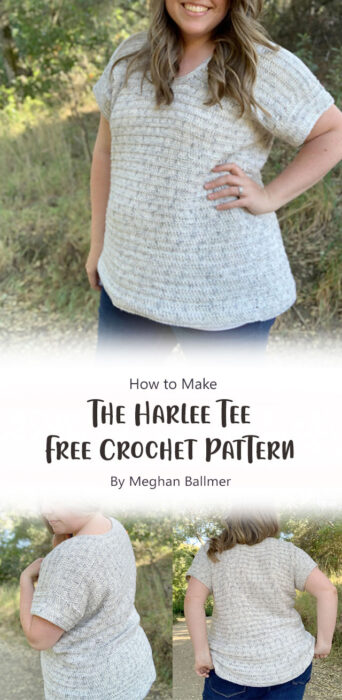 The Harlee Tee- Free Crochet Pattern By Meghan Ballmer