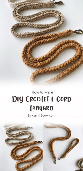 DIY Crochet I-Cord Lanyard By yarnth3ory. com