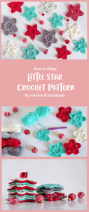 Little Star Crochet Pattern By merino & tomatoes