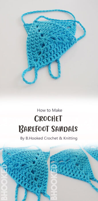 How to Crochet Barefoot Sandals By B.Hooked Crochet & Knitting