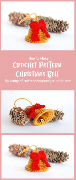 Crochet Pattern Christmas Bell By Jenny of crafteandoqueesgerundio. com