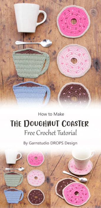 How to Crochet the Doughnut Coaster By Garnstudio DROPS Design