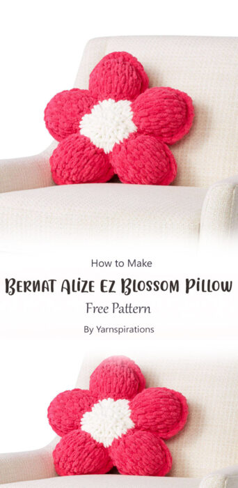 Bernat Alize Ez Blossom Pillow By Yarnspirations