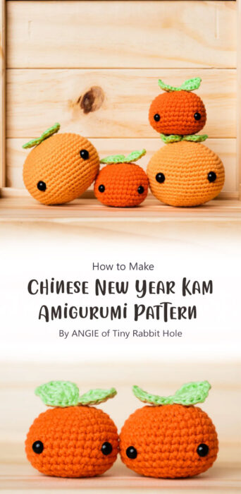 Chinese New Year Kam Amigurumi Pattern By ANGIE of Tiny Rabbit Hole