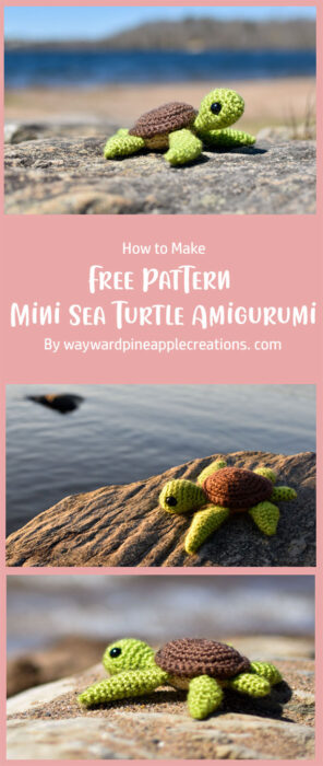 Free Pattern: Mini Sea Turtle Amigurumi By waywardpineapplecreations. com