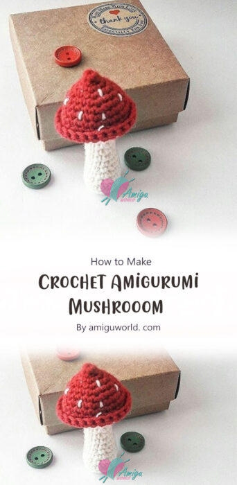 How to Crochet Amigurumi Mushrooom By amiguworld. com