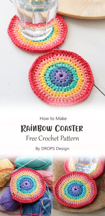 Rainbow Coaster By DROPS Design