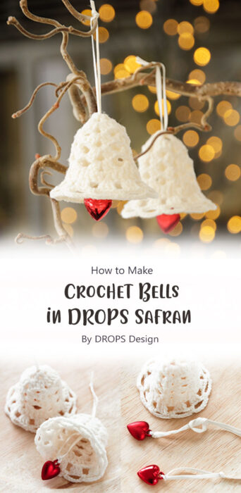 Crochet Bells in DROPS Safran By DROPS Design