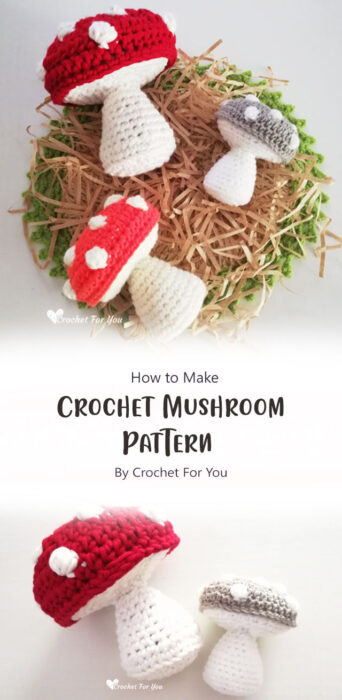 Crochet Mushroom Pattern By Crochet For You