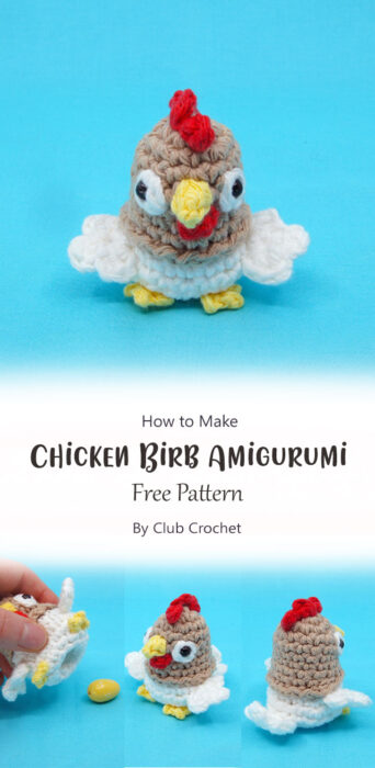 Chicken Birb Amigurumi By Club Crochet